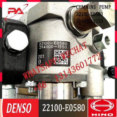 294000-1550 pompa comune ad alta pressione diesel dell'iniettore di combustibile diesel della ferrovia della pompa ad iniezione dei ricambi auto 22100-E0580