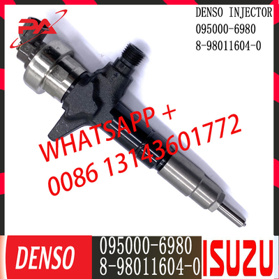 Iniettore comune diesel della ferrovia di DENSO 095000-6980 per ISUZU 8-98011604-0