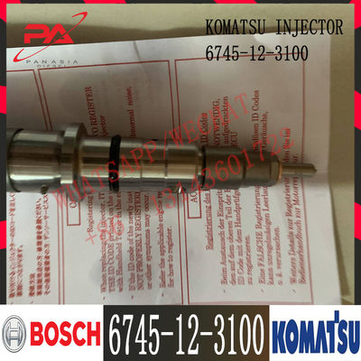 6745-12-3100 iniettore di combustibile diesel del motore di KOMATSU PC300-8 PC300LC-8 PC350LC-8 D65EX-15E0 6745-12-3100 0445120236