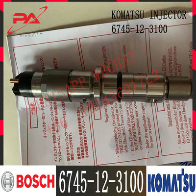 6745-12-3100 iniettore di combustibile diesel del motore di KOMATSU PC300-8 PC300LC-8 PC350LC-8 D65EX-15E0 6745-12-3100 0445120236