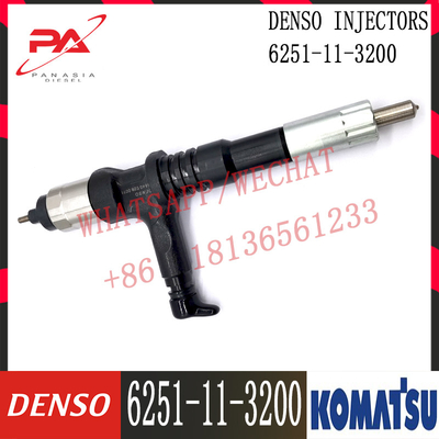 6251-11-3100 iniettore di combustibile diesel del motore di KOMATSU PC400-8 6D125E 6251-11-3100 095000-6070