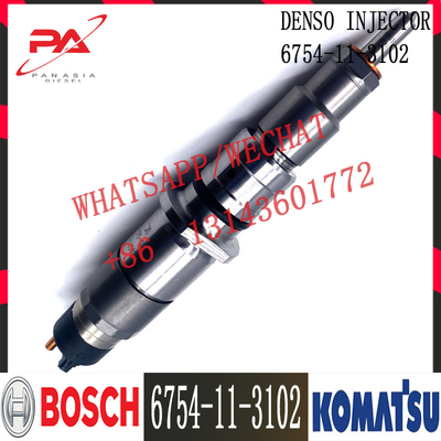 6745-11-3102 iniettore di combustibile del motore di Diesel SAA6D114E-3 dell'escavatore di KOMATSU PC300-8 6745-11-3100 6745-11-3102